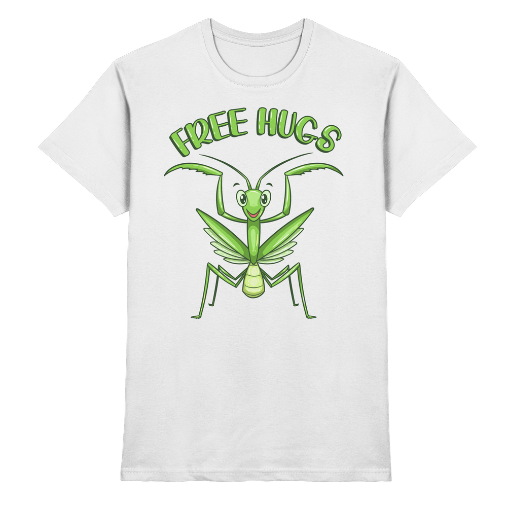 'Free Hugs' - Gottesanbeterin - Premium Shirt Unisex/Herren – Bild 13