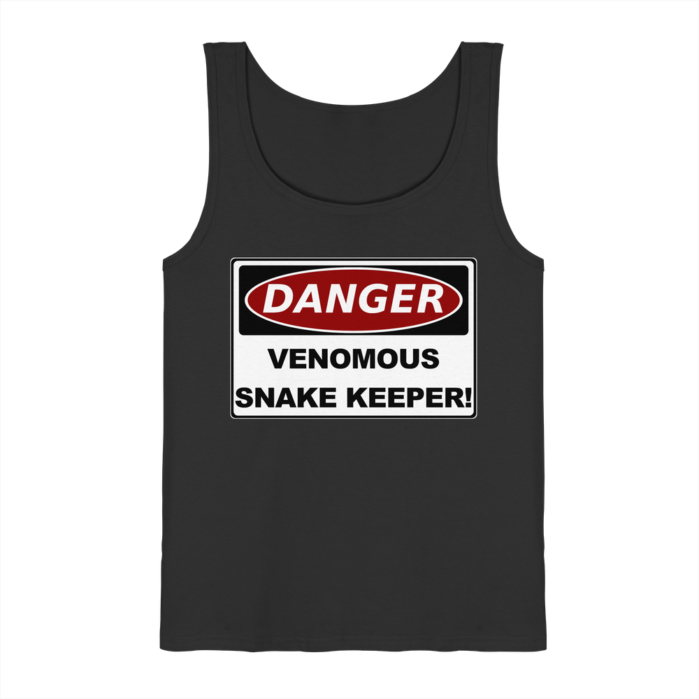 Warnschild: Danger! Venomous Snake Keeper! - Tank-Top