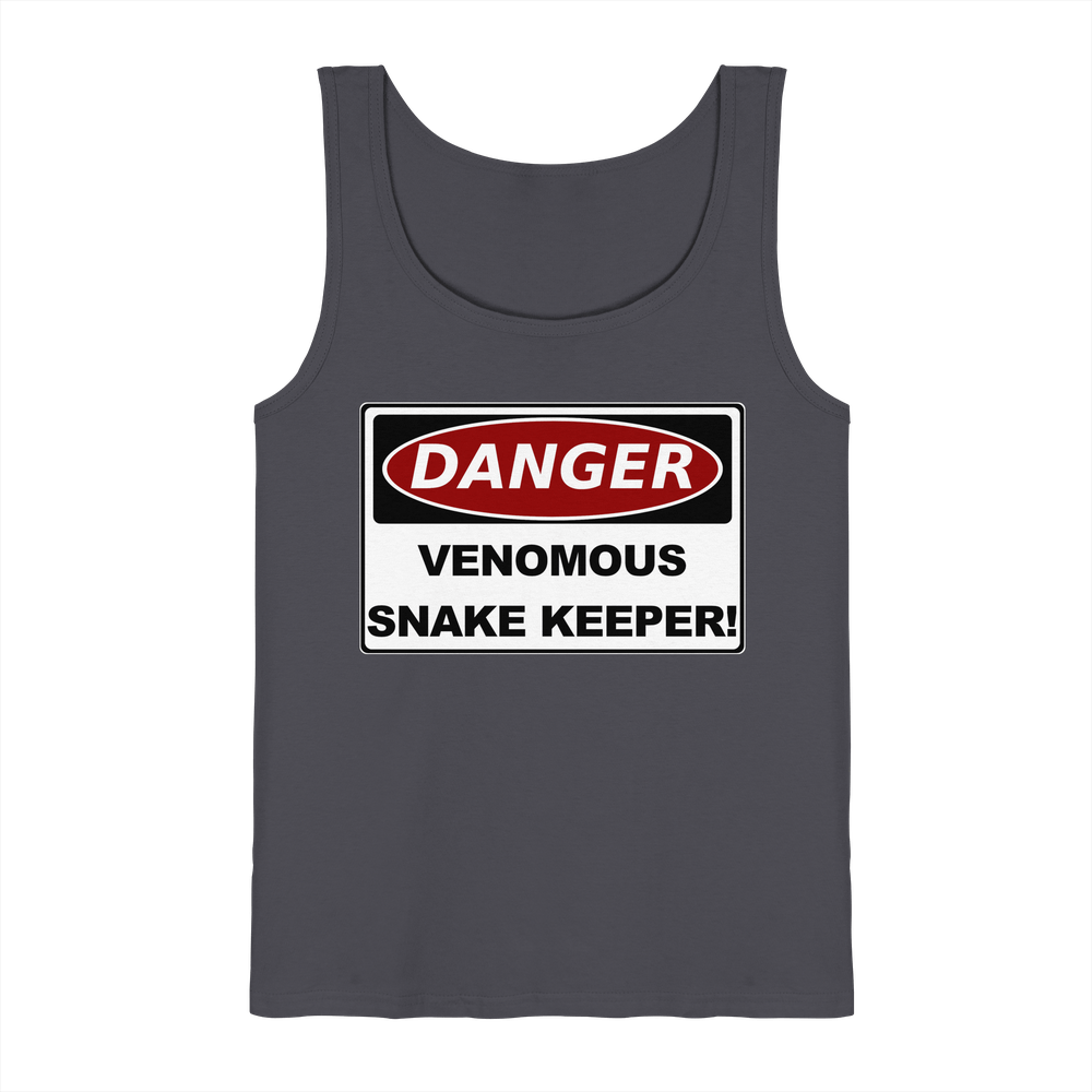 Warnschild: Danger! Venomous Snake Keeper! - Tank-Top – Bild 2