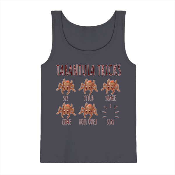front-tank-top-charcoal-262-cea1-1000x.png Tarantula Tricks - Sitz, Platz, bleib! - Tank-Top