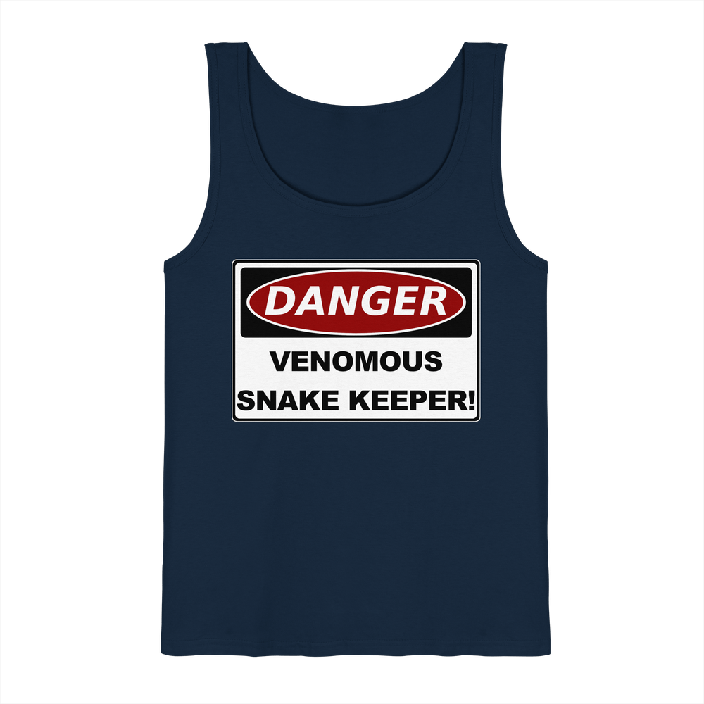 Warnschild: Danger! Venomous Snake Keeper! - Tank-Top – Bild 3