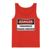 Warnschild: Danger! Venomous Snake Keeper! - Tank-Top