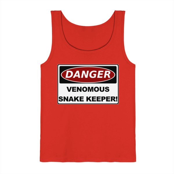 Warnschild: Danger! Venomous Snake Keeper! - Tank-Top