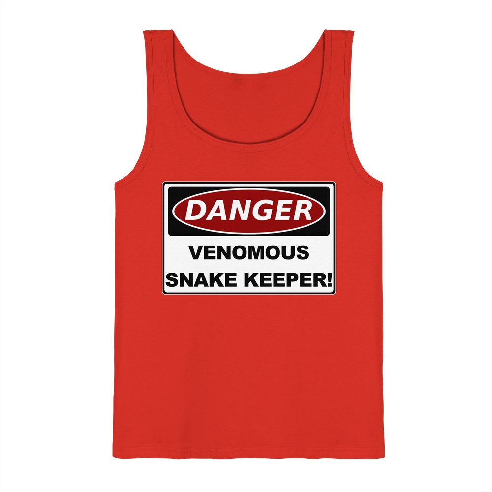 Warnschild: Danger! Venomous Snake Keeper! - Tank-Top – Bild 4