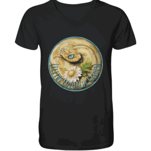 Liliths Colorful Garden Logo 'Yogi' - V-Neck Shirt