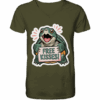 Schnappschildkröte 'Free Kisses!' - V-Neck Shirt Unisex/Herren
