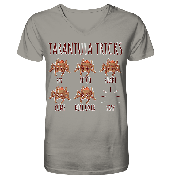 Tarantula Tricks - Sitz, Platz, bleib! - V-Neck Shirt – Bild 2