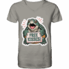 Schnappschildkröte 'Free Kisses!' - V-Neck Shirt Unisex/Herren