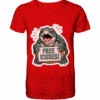 Schnappschildkröte 'Free Kisses!' - V-Neck Shirt Unisex/Herren