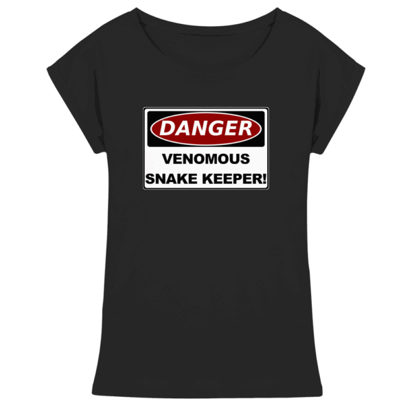 Warnschild: Danger! Venomous Snake Keeper! - Womens Extended Shoulder T-Shirt