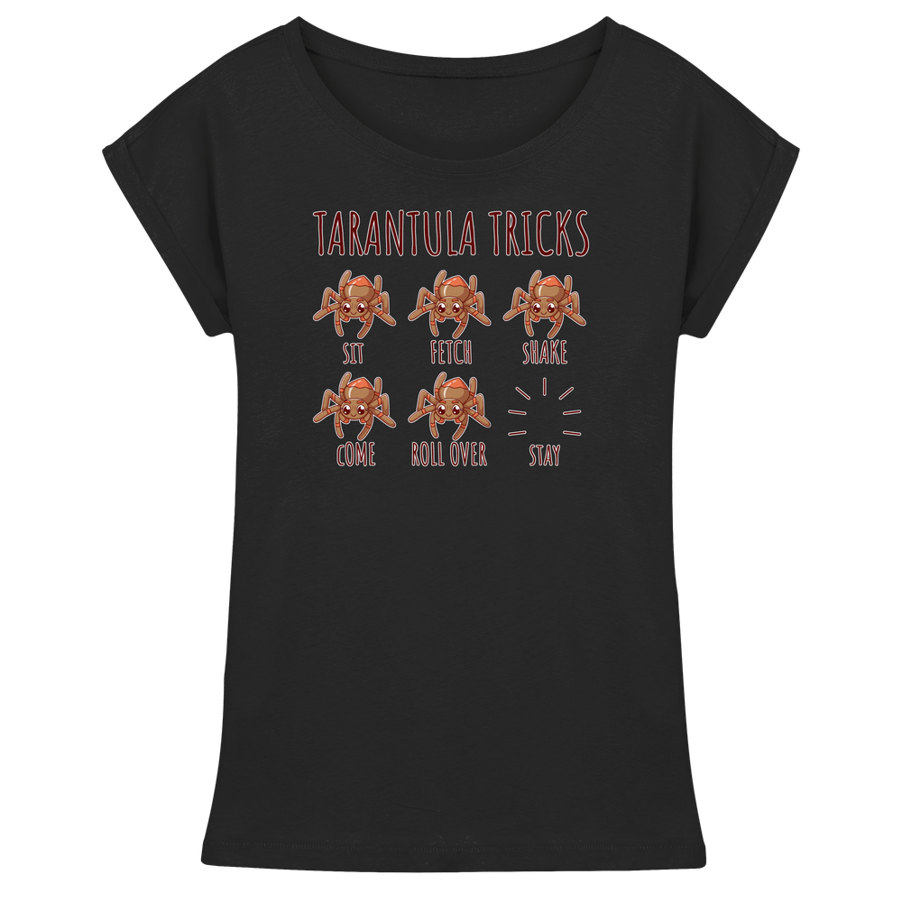 Tarantula Tricks – Sitz, Platz, bleib! – Womens Extended Shoulder T-Shirt