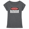 front-womens-extended-shoulder-t-shirt-charcoal-heather-199-a99f-1000x.png Warnschild: Danger! Do not touch this! - Womens Extended Shoulder T-Shirt