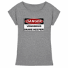 Warnschild: Danger! Venomous Snake Keeper! - Womens Extended Shoulder T-Shirt