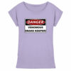 Warnschild: Danger! Venomous Snake Keeper! - Womens Extended Shoulder T-Shirt