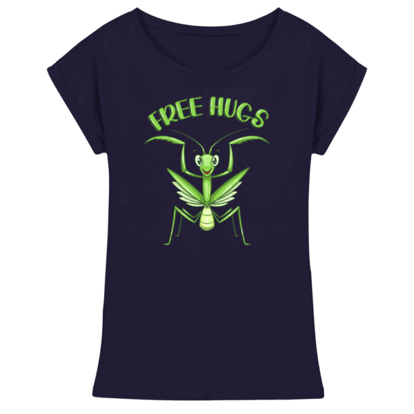 'Free Hugs' - Gottesanbeterin - Womens Extended Shoulder T-Shirt