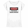 Warnschild: Danger! Venomous Snake Keeper! - Womens Extended Shoulder T-Shirt