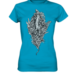 front-ladies-premium-shirt-00a0c8-558x.png Baumeidechse geometric Art - Ladies Premium Shirt