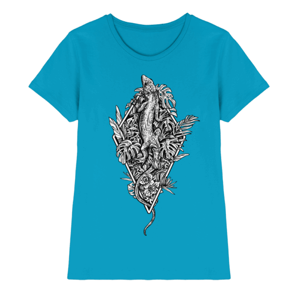 Baumeidechse geometric Art - Ladies Premium Shirt