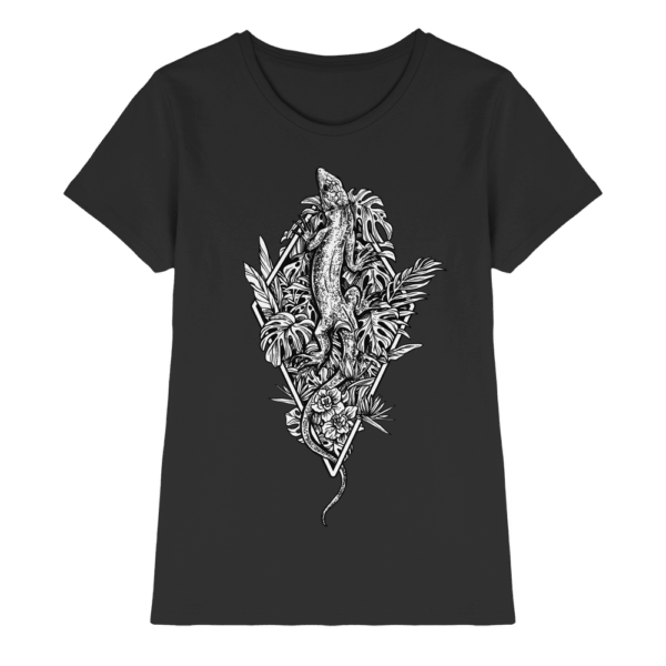 Baumeidechse geometric Art - Ladies Premium Shirt