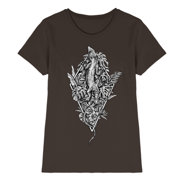 Baumeidechse geometric Art - Ladies Premium Shirt