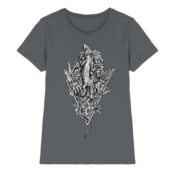Baumeidechse geometric Art - Ladies Premium Shirt