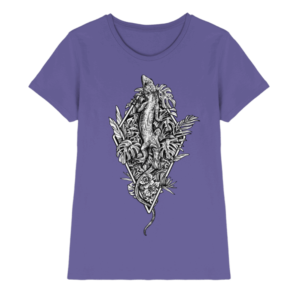 Baumeidechse geometric Art - Ladies Premium Shirt
