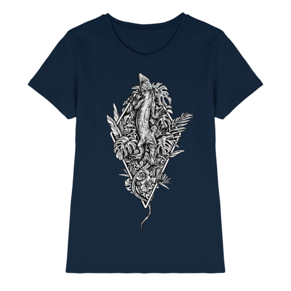Baumeidechse geometric Art - Ladies Premium Shirt