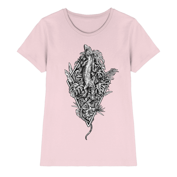 Baumeidechse geometric Art - Ladies Premium Shirt