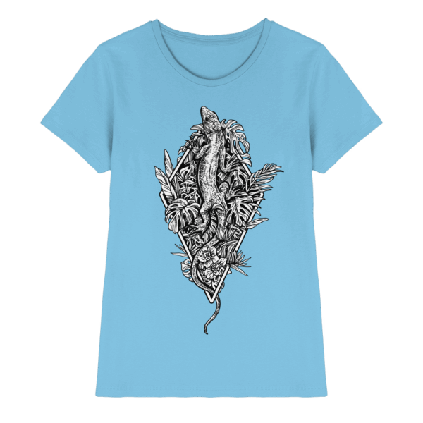 Baumeidechse geometric Art - Ladies Premium Shirt