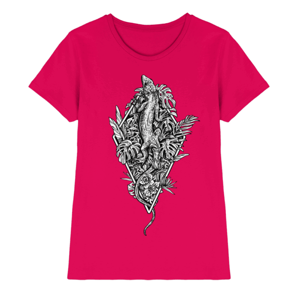Baumeidechse geometric Art - Ladies Premium Shirt