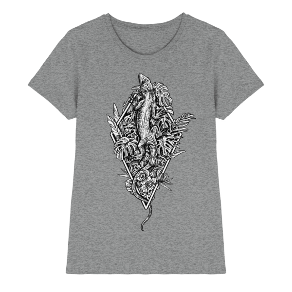 Baumeidechse geometric Art - Ladies Premium Shirt