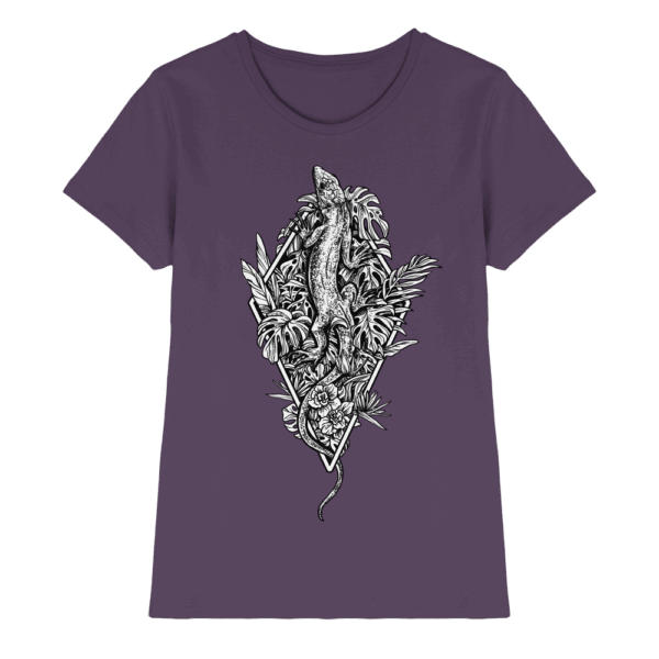 Baumeidechse geometric Art - Ladies Premium Shirt