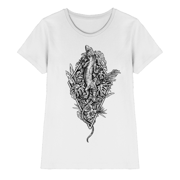 Baumeidechse geometric Art - Ladies Premium Shirt