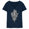 Baumeidechse Geometric Art - Ladies V-Neck Shirt