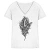 Baumeidechse Geometric Art - Ladies V-Neck Shirt