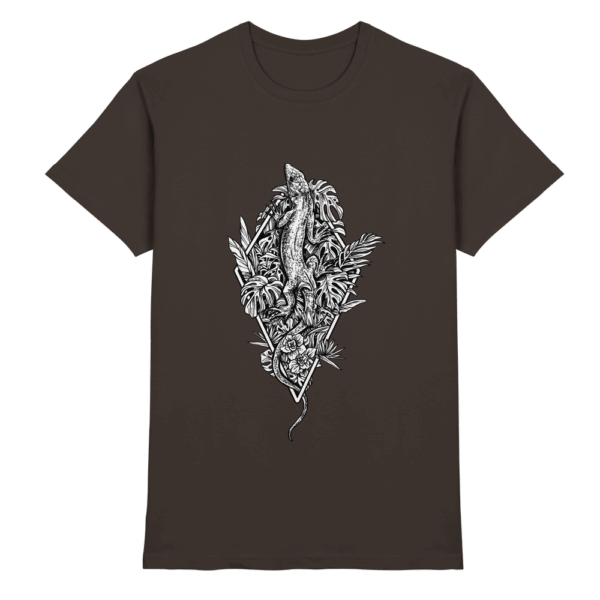 Baumeidechse geometric Art - Premium Shirt