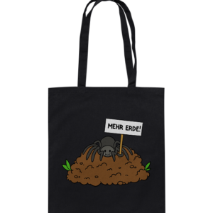 back-baumwolltasche-1b1b1f-558x.png Mehr Erde! - Baumwolltasche