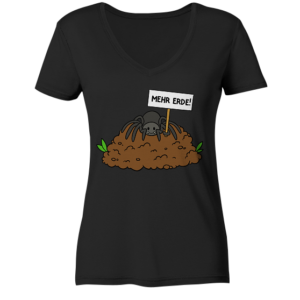 front-ladies-v-neck-shirt-272727-558x.png Mehr Erde! - Ladies V-Neck Shirt