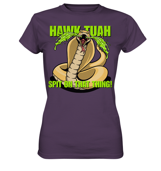 front-ladies-premium-shirt-533e5a-558x-3.png HAWK TUAH - Spit on that thing! - YELLOW - - Ladies Premium Shirt