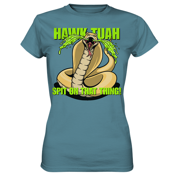 front-ladies-premium-shirt-598796-558x-2.png HAWK TUAH - Spit on that thing! - YELLOW - - Ladies Premium Shirt