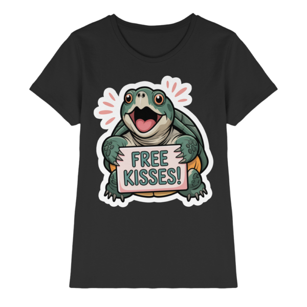 Schnappschildkröte 'Free Kisses!' - Ladies Premium Shirt