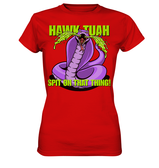front-ladies-premium-shirt-d30b0d-558x-2.png HAWK TUAH - Spit on that thing! - PURPLE - - Ladies Premium Shirt