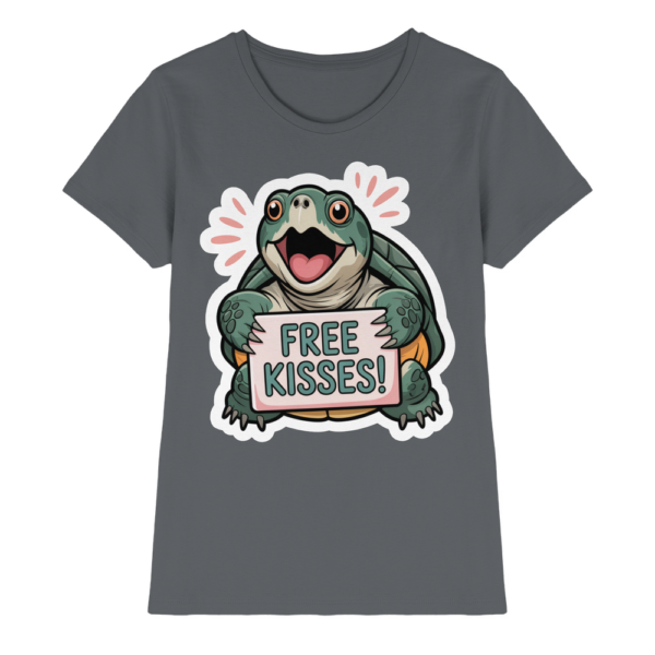 Schnappschildkröte 'Free Kisses!' - Ladies Premium Shirt