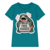 Schnappschildkröte 'Free Kisses!' - Ladies Premium Shirt