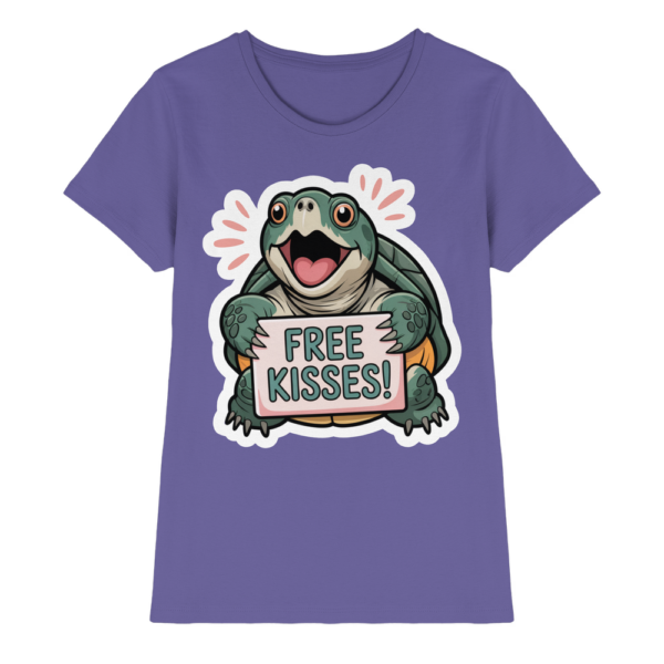 Schnappschildkröte 'Free Kisses!' - Ladies Premium Shirt