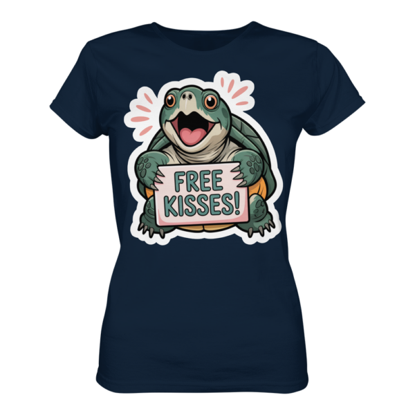 Schnappschildkröte 'Free Kisses!' - Ladies Premium Shirt