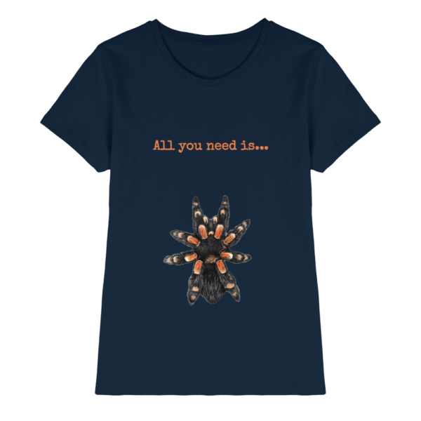 front-ladies-premium-shirt-navy-640-1c04-1000x.png All you need is... tarantula - Ladies Premium Shirt