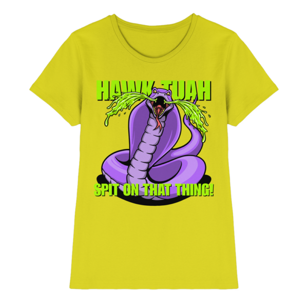front-ladies-premium-shirt-pixel-lime-640-1000x.png HAWK TUAH - Spit on that thing! - PURPLE - - Ladies Premium Shirt