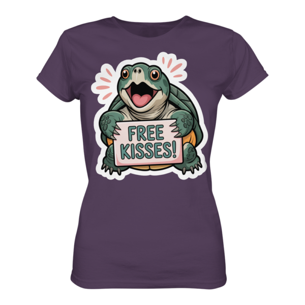 Schnappschildkröte 'Free Kisses!' - Ladies Premium Shirt