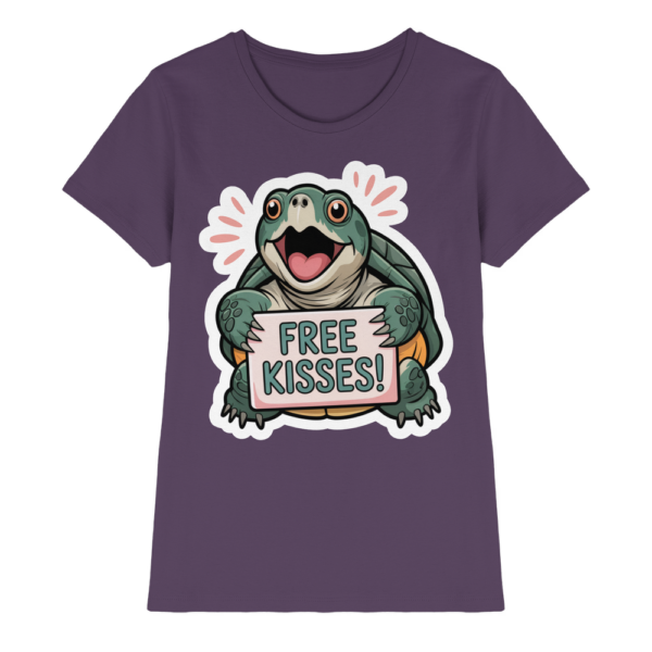 Schnappschildkröte 'Free Kisses!' - Ladies Premium Shirt